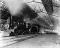 Ein Zug im Bahnhof (ca. 1890)