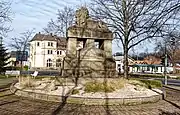 Löwendenkmal vor dem Bahnhof