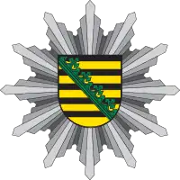 Aktueller Polizeistern der Polizei Sachsen