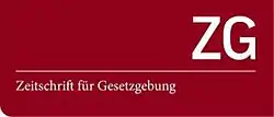 Wort-Bild-Marke der Zeitschrift für Gesetzgebung