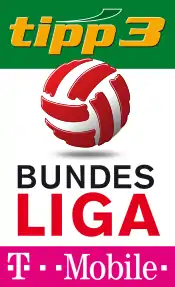Schriftzug der österreichischen Fussballliga gesetzt in der Akzidenz Grotesk