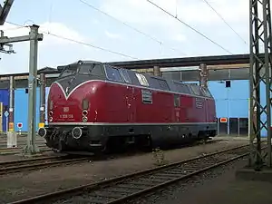 V 200 116 im Bw Köln-Deutzerfeld