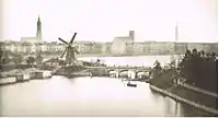 Die alte Lombardsbrücke um 1860