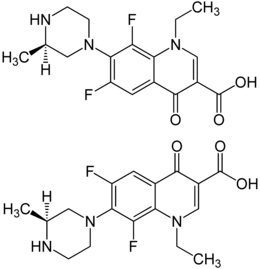 Enantiomere von Lomefloxacin