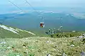 Blick entlang der Kabinenbahn