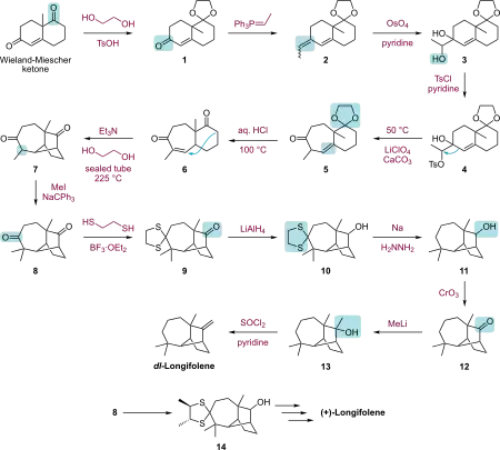Totalsynthese des Longifolenes