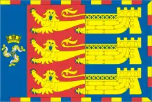 Flagge des Lord Warden of the Cinque Ports