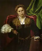 Bildnis der Laura Pola, 90 × 75 cm, Pinacoteca di Brera, Mailand, 1543–44