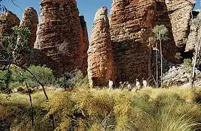 Beispiel für eine Gesteinsformation mit der Bezeichnung "Lost Cities" bei Crawford