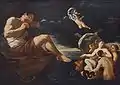 Galatea mit ihren Begleiterinnen vor Polyphem (Johann Carl Loth, 17. Jhdt.)