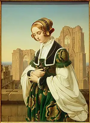 Die Kirchgängerin von Louis Ammy Blanc, 1837 (Replik nach dem Original von 1834)