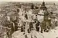 Lublin mit Krakauer Tor nach den Kriegszerstörungen von 1944