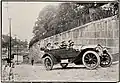 Ein Luc Court bei einem Steigungstest in Rio de Janeiro, 1912