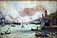 Der Hafen von Rotterdam (etwa 1907/1908) Niedersächsisches Landesmuseum Hannover