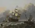 Admirals-Flaggschiff mit Jacht, 1694, National Maritime Museum
