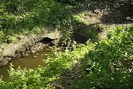 Begin der Verrohrung in Röthenbach