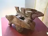 Becken von Lufengosaurus huenei im Cosmocaixa in Barcelona