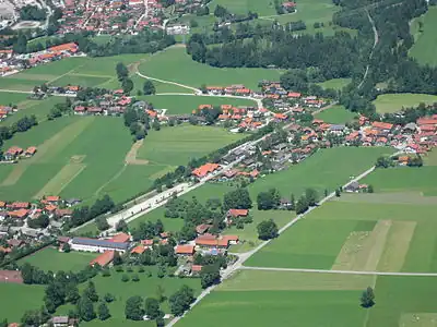 Luftaufnahme (Ortsteile Mühl und Wetzl)