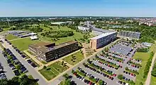 Luftaufnahme des Flensburger Campus