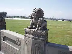 Wächterlöwe auf der Marco-Polo-Brücke, 2005