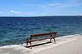 Blick auf die Adria bei Lun, im Hintergrund die Insel Rab