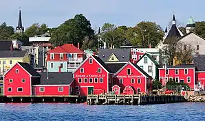 Blick auf den Hafen von Lunenburg