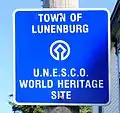 Hinweisschild auf das UNESCO-Weltkulturerbe