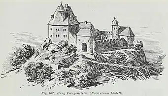 Burg Tringenstein nach einem Modell