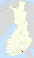 Lage von Luumäki in Finnland