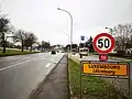 N56 in Merl; Blickrichtung Hollericher Kirche