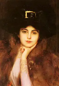 Bildnis einer eleganten Dame