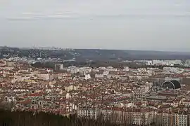 Sicht auf das 1. Arrondissement von Lyon vom Fourvière