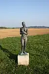Jakob Wilhelm Fehrle, Mädchen, Bronzeguss, 1952