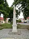 Distanzsäule in Mühlberg