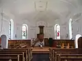 Der Innenraum mit Liturgiezone