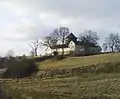 Mühlenturm im Villiper Oberdorf mit Begleitbauwerk