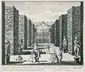 Der Königsbusch, Kupferstich, um 1725