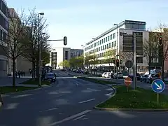 Karl-Scharnagl-Ring Richtung Norden an der Einmündung Bürkleinstraße