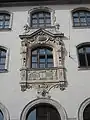 Fresko am Gebäudeteil der Stadtsparkasse München