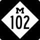 Michigan State Trunkline Highway System dreistellige Nummerntafel.