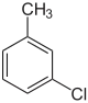 Struktur von m-Chlortoluol