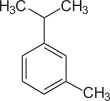 Struktur von m-Cymol