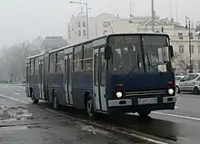 Schienenersatzverkehr für die Linie M1 in Budapest mit einem Ikarus 280, 2017