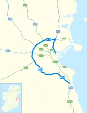 Verlauf der M50