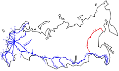 A360 im Fernstraßennetz Russlands
