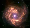 Infrarotaufnahme des Zentrums mit dem Spitzer-Weltraumteleskop
