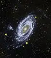 UV-Aufnahme durch GALEX, im Wellenlängenbereich 135–175 nm