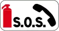 M9f: Notrufsäule mit Feuerlöscher