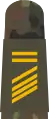 Aufschiebeschlaufe für Stabsgefreite BA (Marineuniformträ­ger) (man beachte die schmalen Balken)