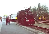 Lokomotive 4 vom Museum Buurtspoorweg, die ehemalige Delmenhorst-Harpstedter Eisenbahn GmbH (DHE) 353